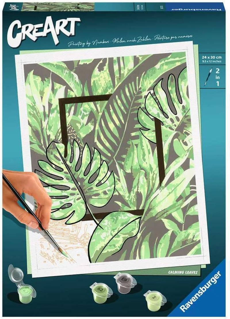 Ravensburger Malen Nach Zahlen 20272 - Calming Leaves - Ab 12 Jahren