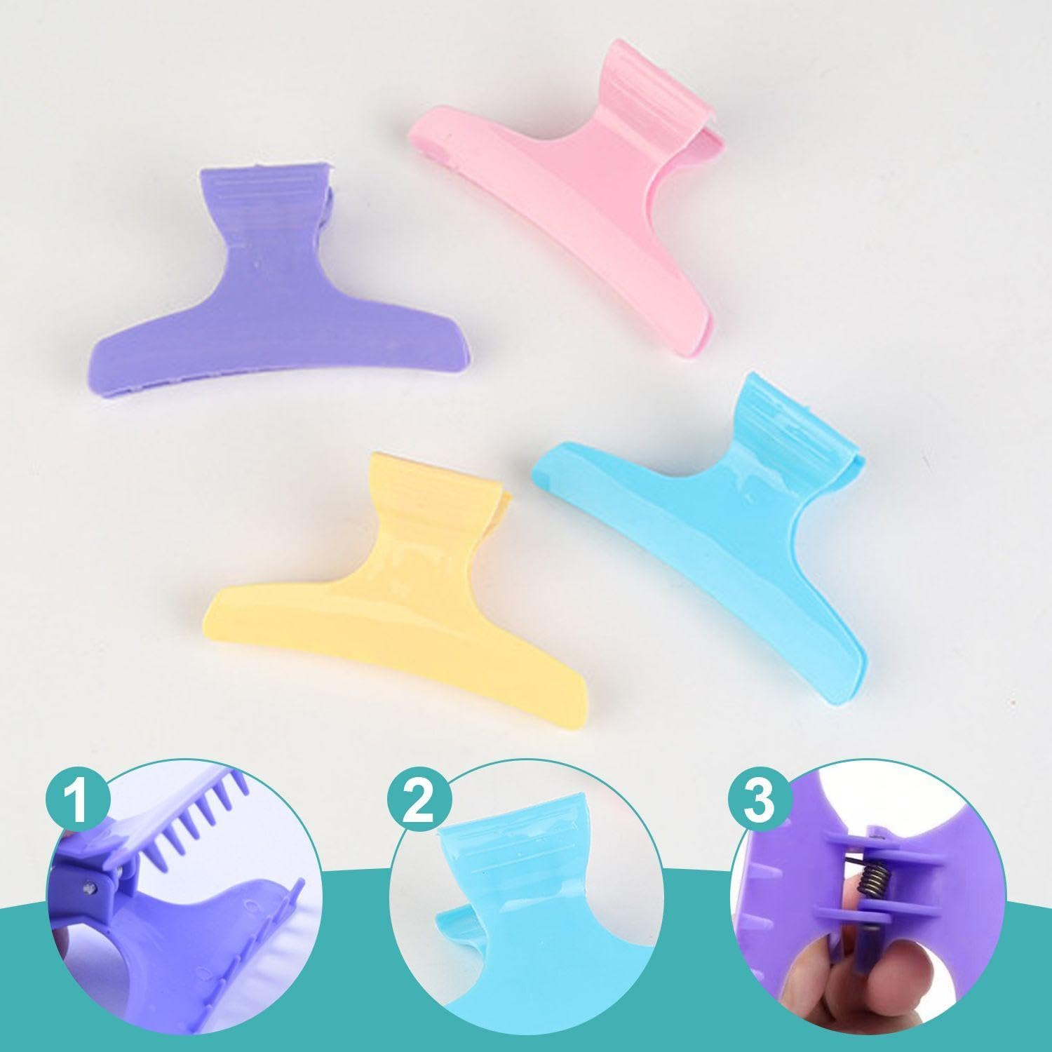 24 Multi-Style Hair Pins, Fashion Hair Clips, Exquisite Butterfly Back Clips, Hairdressing Tools, Daily Trip Accessories