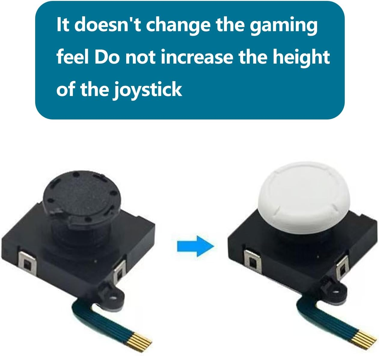 JANGJANG 4PCS Replacement Thumb Caps, Comfort Soft Silicone Analog Thumb Joystick Grips, Compatible with Switch and Switch Lite Joy-Con Controller, Anti-Slip Design image number 1