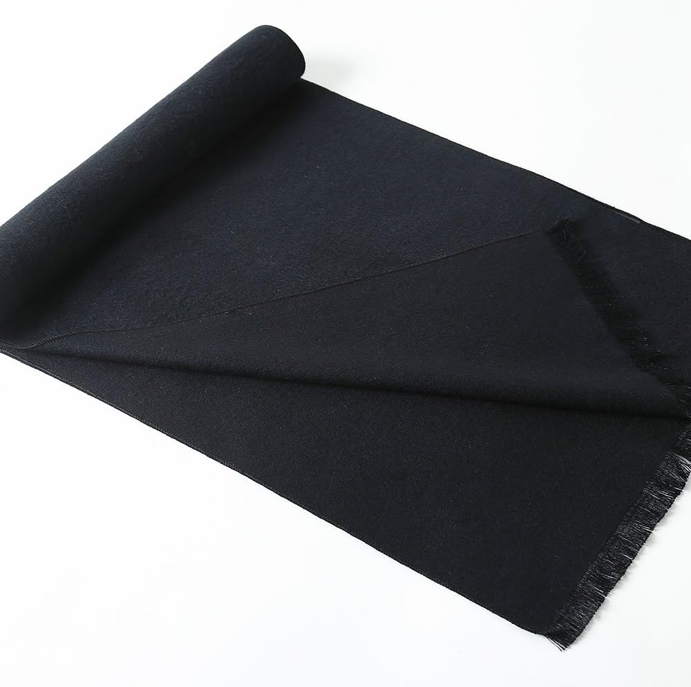 Mens Winter Cashmere Scarf - Ohayomi Fashion Formal Soft Scarves for Men(35 Colors) - 05-Grey image number 6