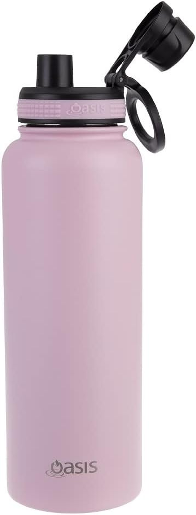 OASIS STAINLESS STEEL CHALLENGER SPORTS BOTTLE with SCREW CAP 1.1L - CARNATION image number 2