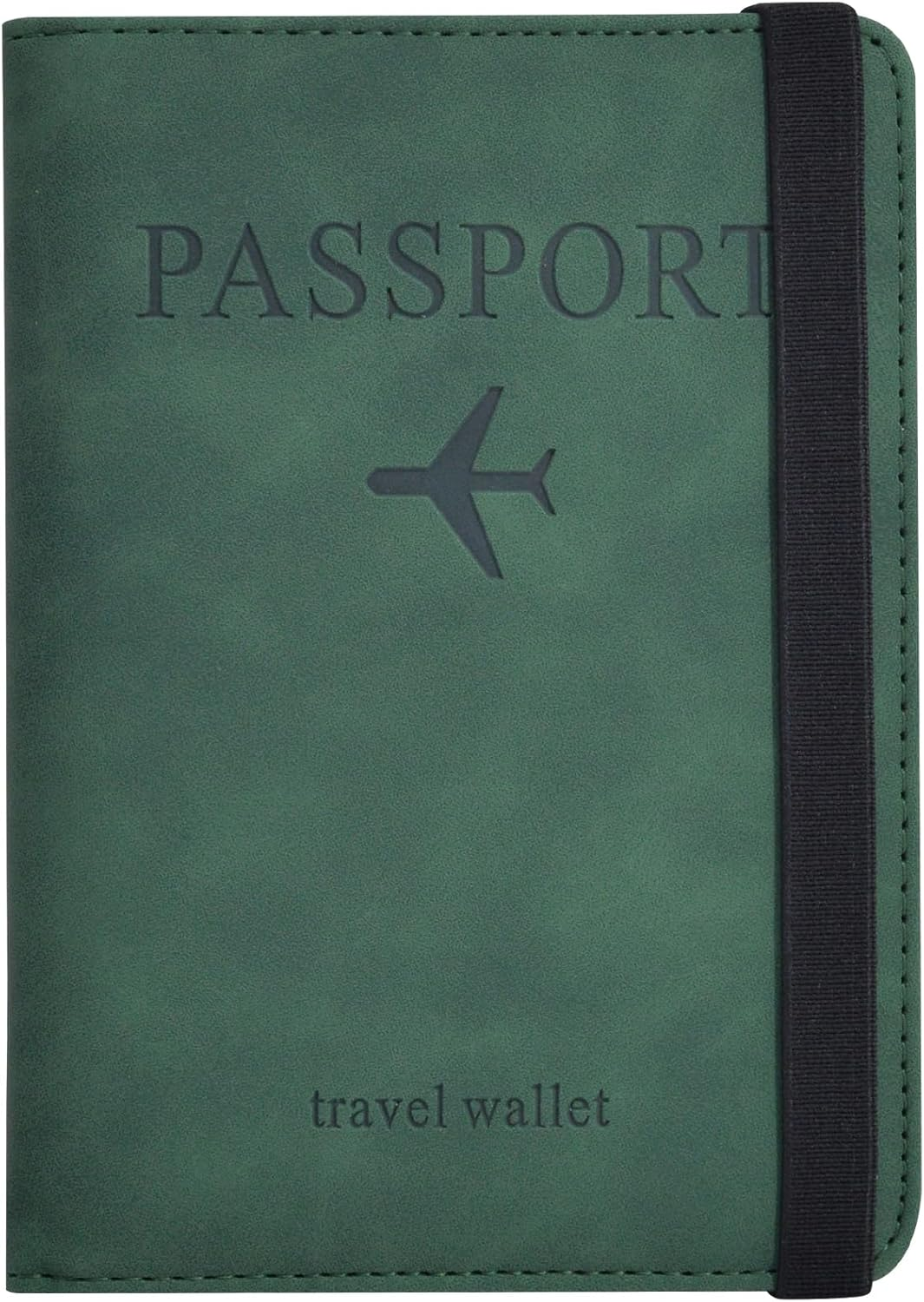 Passport Holder, Passport Cover with Credit Card Slot and Boarding Pass Slot Combo, Passport Wallet Case Book Travel Must Have, RFID Blocking Leather Travel Accessories, Red, Classic