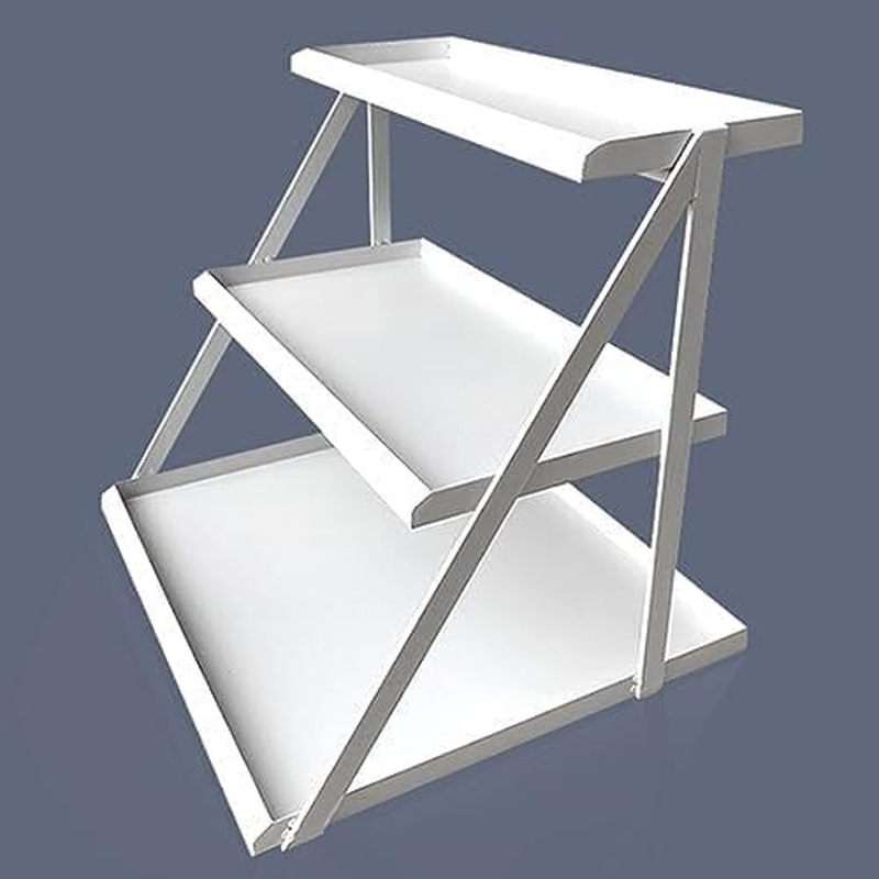 Snack Storage Rack Storage Baskets， Retail Display Rack Countertop Snack Stand Organizer Shelf(White) image number 2