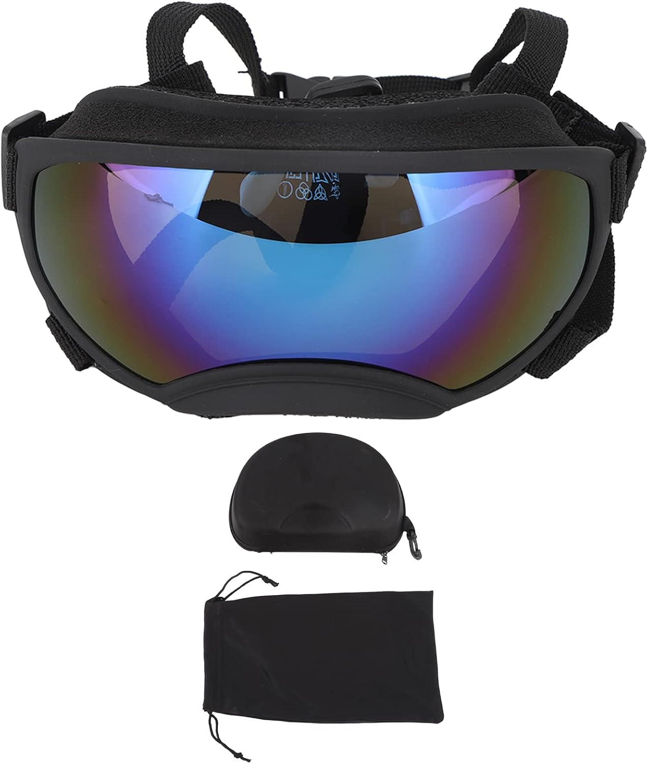 Large Dog Sunglasses, Dog Goggles Large Breed and Medium,Protection Windproof anti Fog Adjustable Dog Goggles for Outdoor Dogs Eye Safety Blue image number 3