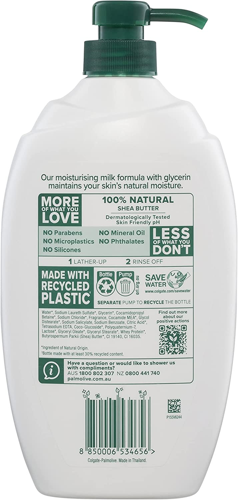 Palmolive Naturals Shea Butter Body Wash with Moisturising Milk 1 Liter image number 2