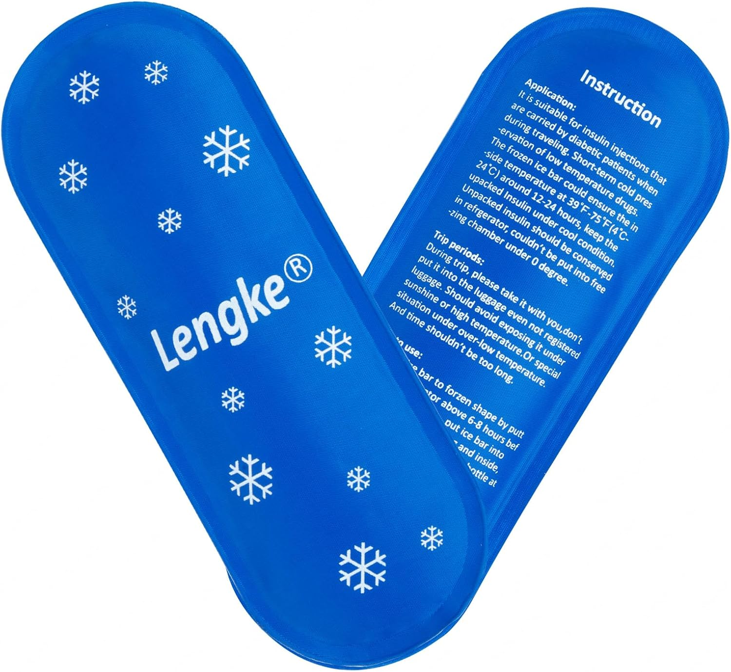 SUNMON TSA Approved Reusable Ice Packs for Medications (2-Pack) - Long-Lasting Gel Packs for Insulin Cooler Bags, Travel Case & Refrigerated Drugs