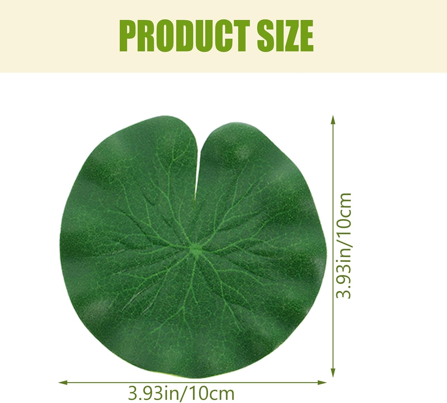 Amosfun Aquarium Plant Aritificial Floating Plants Lotus Leaves Duckweed - 4Pcs 10Cm Floating Lily Pad Pond Decorations and 2 Small Bags of Plastic Duckweed image number 6