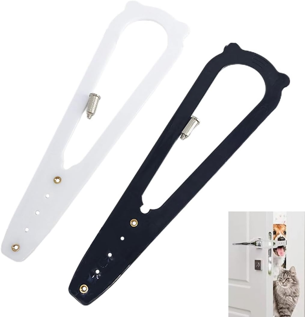 LEEQ 2Pcs Cat Door Lock - Alternative Door Locks for Children Dogs Door Stopper for Baby Safety Cat Door Holder Latch to Keep Cats in Dog Outside image number 4