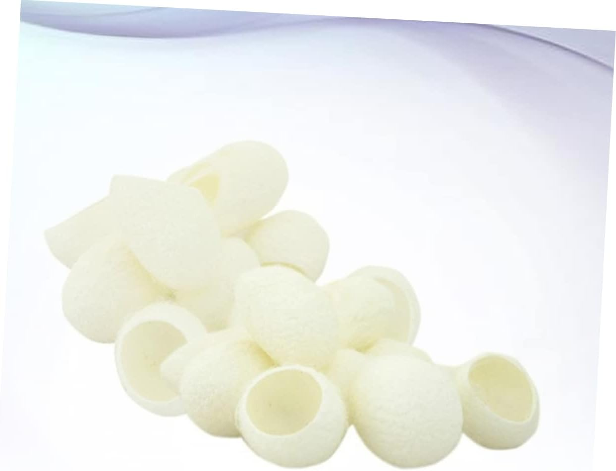 Beavorty Natural Silkworm Facial Cleaning Balls 200Pcs Organic Skin Care Scrub for Exfoliation and Blackhead Removal Suitable for Sensitive Skin Daily Beauty Routine image number 4