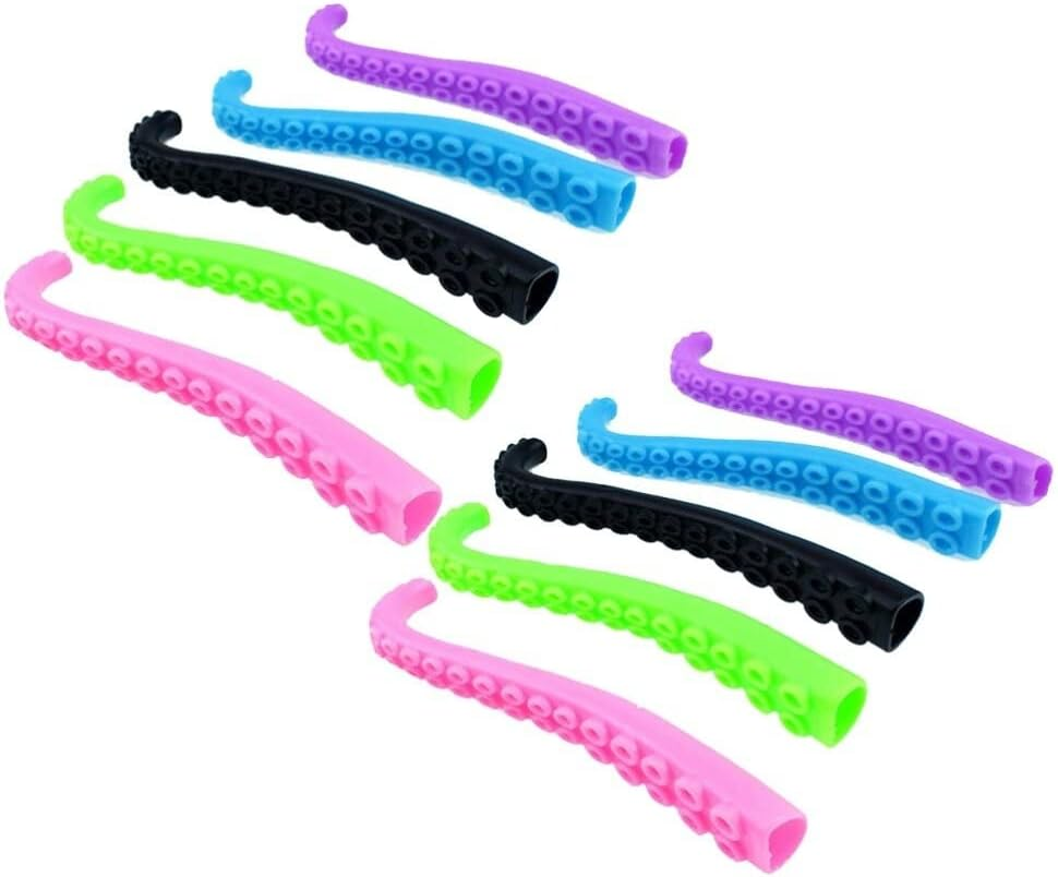 Totority Octopus Tentacle Finger Puppets Toy: Toy Tentacle Party Favors Random Color 10Pcs image number 2