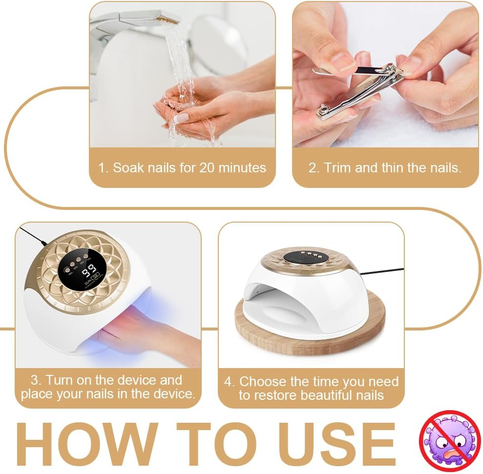 AOOWU Nail Fungus Laser Device, Nail Fungus Laser, Device for Cleaning and Care of Nails for Toenail Diseases, Nail Fungus Laser Device, Nail Fungus Laser, Nail Fungus Laser Fungal Onychomycosis, 365 image number 4