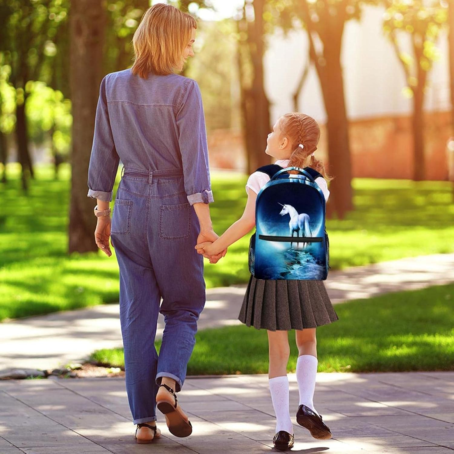 Unicorn Backpack Students Shoulder Bags Travel Bag College School Tote Backpacks image number 4