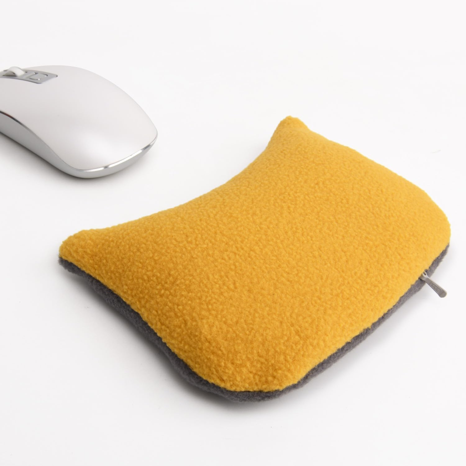 Large Ergonomic Mouse Wrist Rest Bean Bag, Ergobeads Mouse Pad Wrist Support for Computer, Laptop, PC Gaming, Home Office Work, Easy Typing Wrist Pain Relief (Yellow)