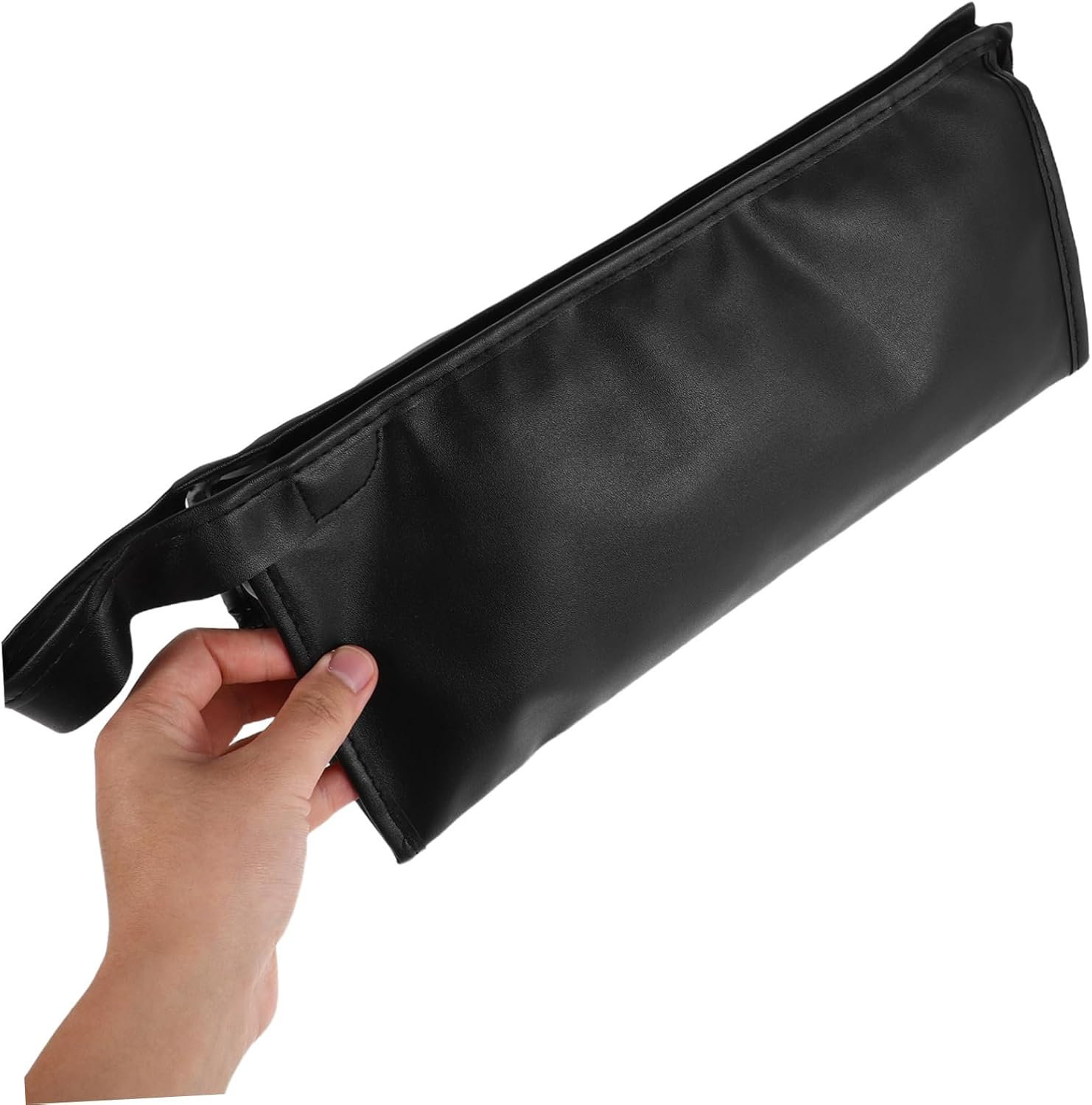 Hair Dryer Storage Bag Blow Dryer Hair Tool Case Travel Organizer Pu Black image number 5
