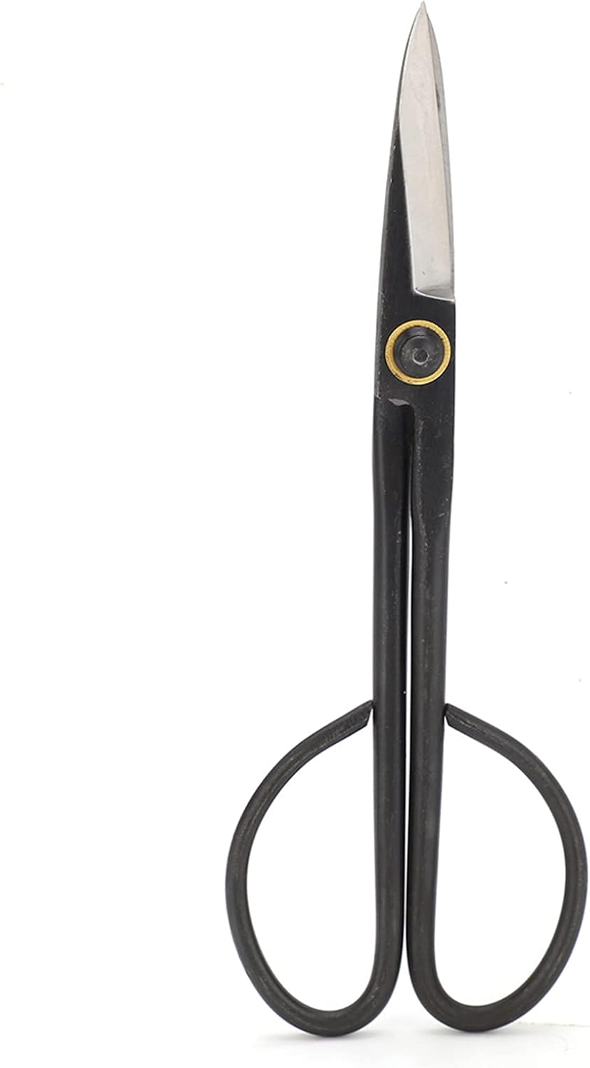 Bonsai Scissors, Garden Scissors Flower Cutting Scissors Plant Trimming Shears with Long Handle Bonsai Scissors SK Steel 210Mm Pruning Shears for Garden Plants Trimming image number 1