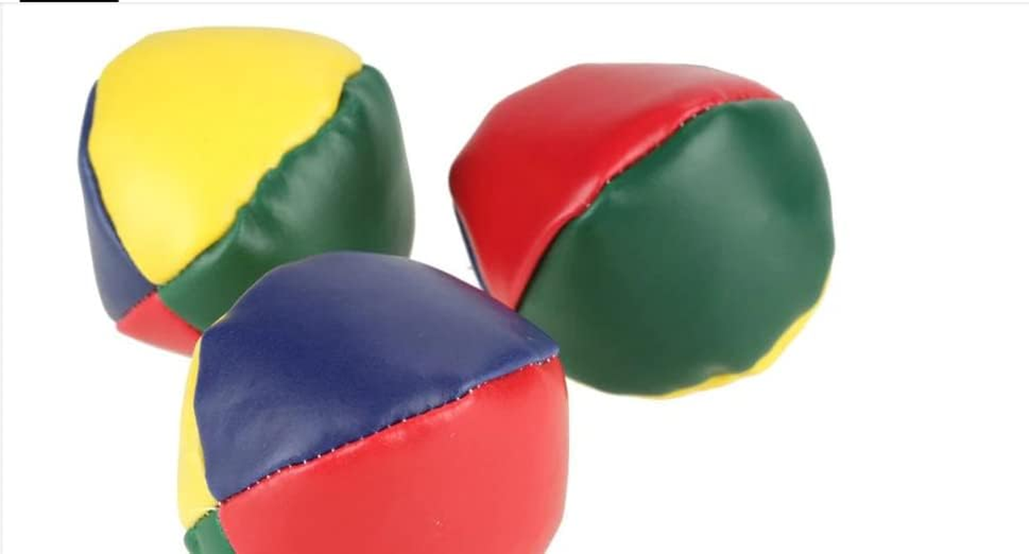 Juggling Balls Kids Toy Set Ball Bag for Magic Circus Clown 3Pcs (Multicolor) image number 4