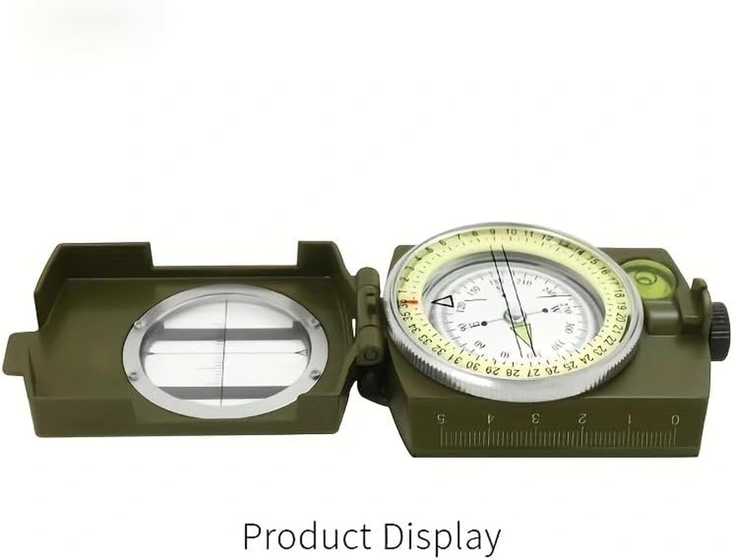 QS165- Evertech Compass Professional Military Lensatic Compass, Hiking Survival, Metal Construction, Luminous Navigation Tool with Carrying Case, 85Mm image number 5