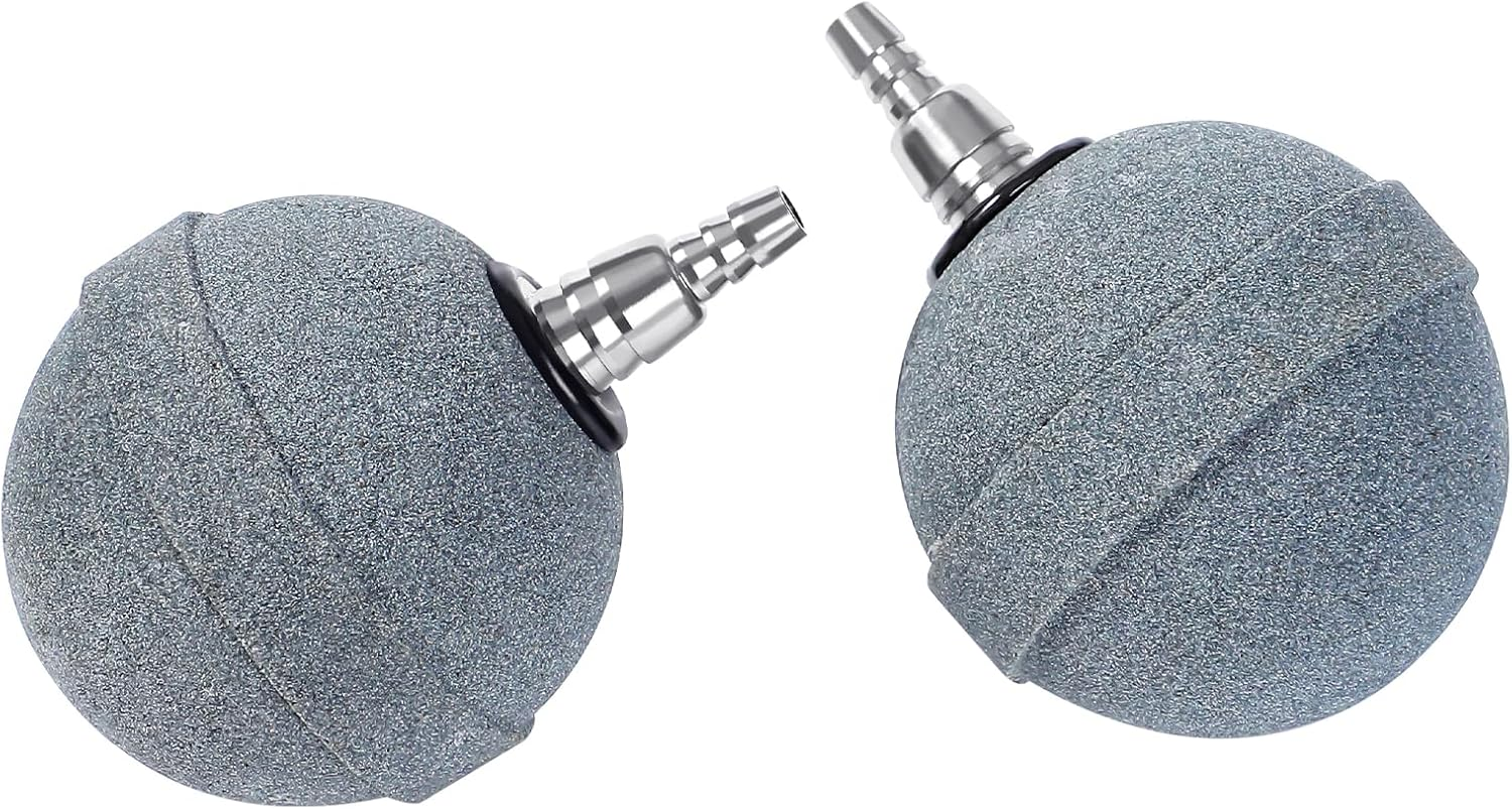 AQUANEAT Pond Air Stone 2 Inch, Air Stone for Aquarium, Long Lasting Aerator Oxygen Diffuser Airstone, Air Pump Accessories for Aquarium, Fish Tank, Hydroponics, Ponds and DWC Reservoirs 4 Pack image number 4