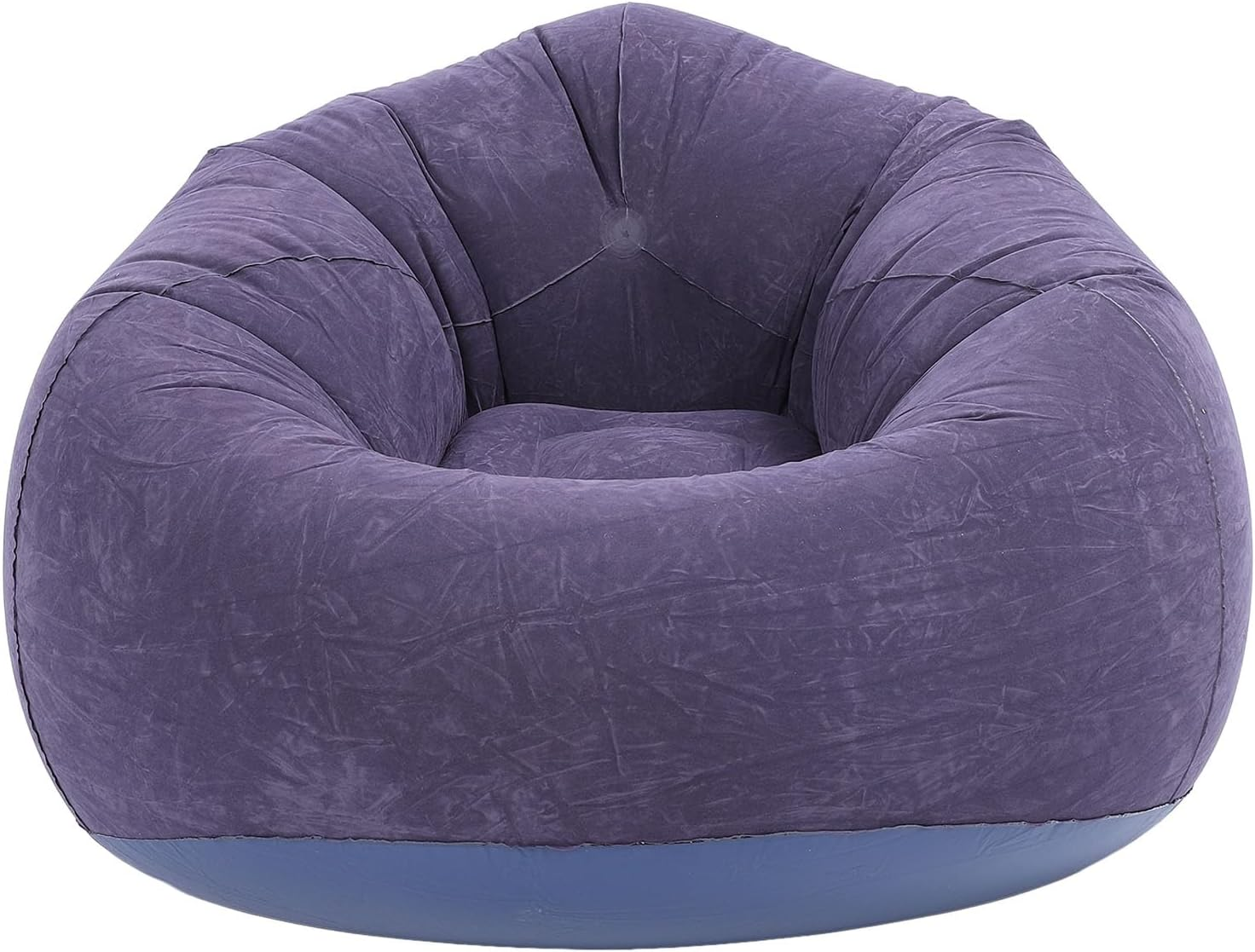 Gernie Inflatable Lounger Air Sofa, Flocking PVC Inflatable Couch, Portable Folding Blow up Sofa, Lazy Couch for Living Room, Bedroom, Balcony, Office, Camping, Travel image number 6