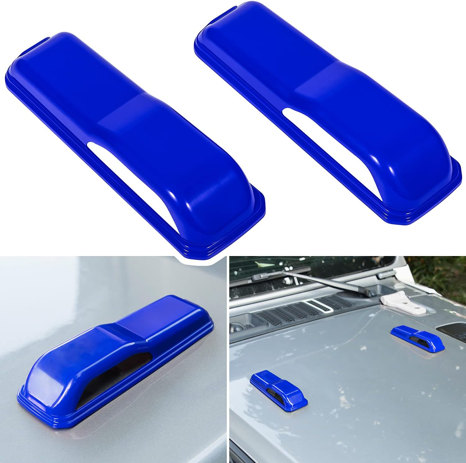 Engine Hood Hinge Cover Trim Exterior Accessories Decoration for 2018-2025 Jeep Wrangler JL JLU Sports Sahara Freedom Rubicon Unlimited Gladiator JT 2-Door & 4-Door (Pink 2PCS)