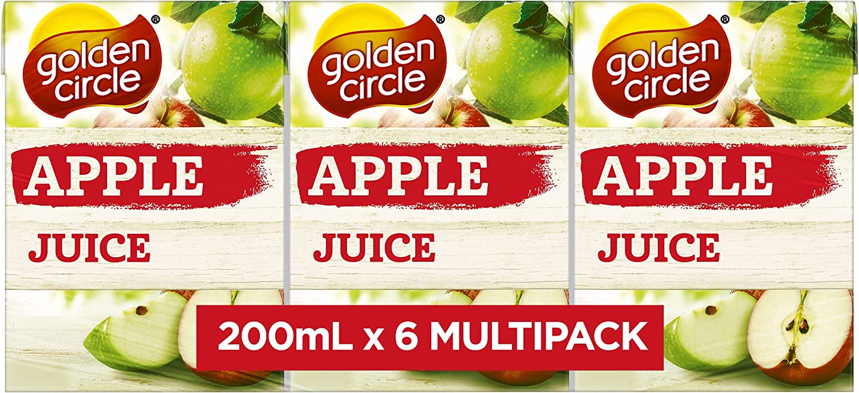 Golden Circle Apple Fruit Juice Box Poppers Multipack Apple Juice No Added Sugar No Artificial Colours, Flavours or Preservatives 200Ml (Pack of 6) image number 5