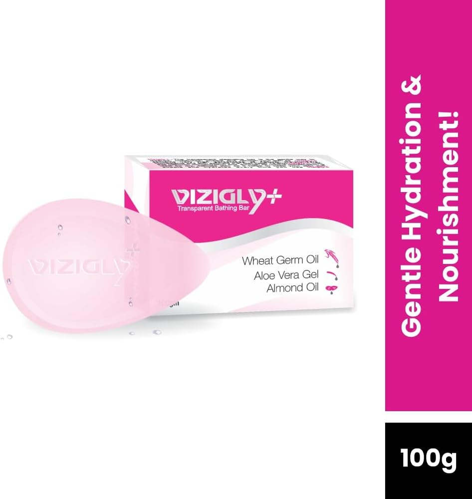 Vizigly+ Transparent Bathing Soap 100Gm - Pack of 2