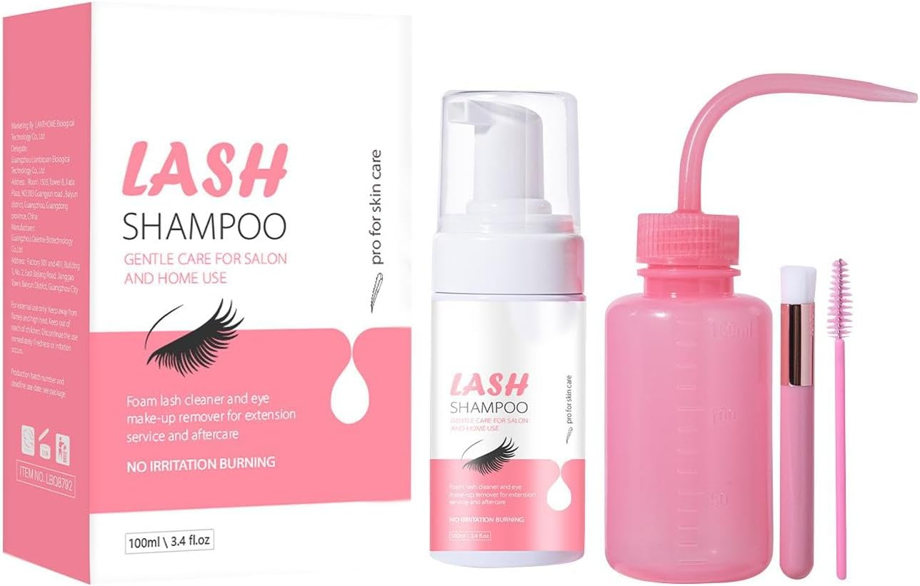 Fashioncha Eyelash Shampoo Eyelash Cleaner Lash Eyelid Foam Lash Cleaning, False Eyelash Dust Cleaner for Home Use, Professional, image number 6