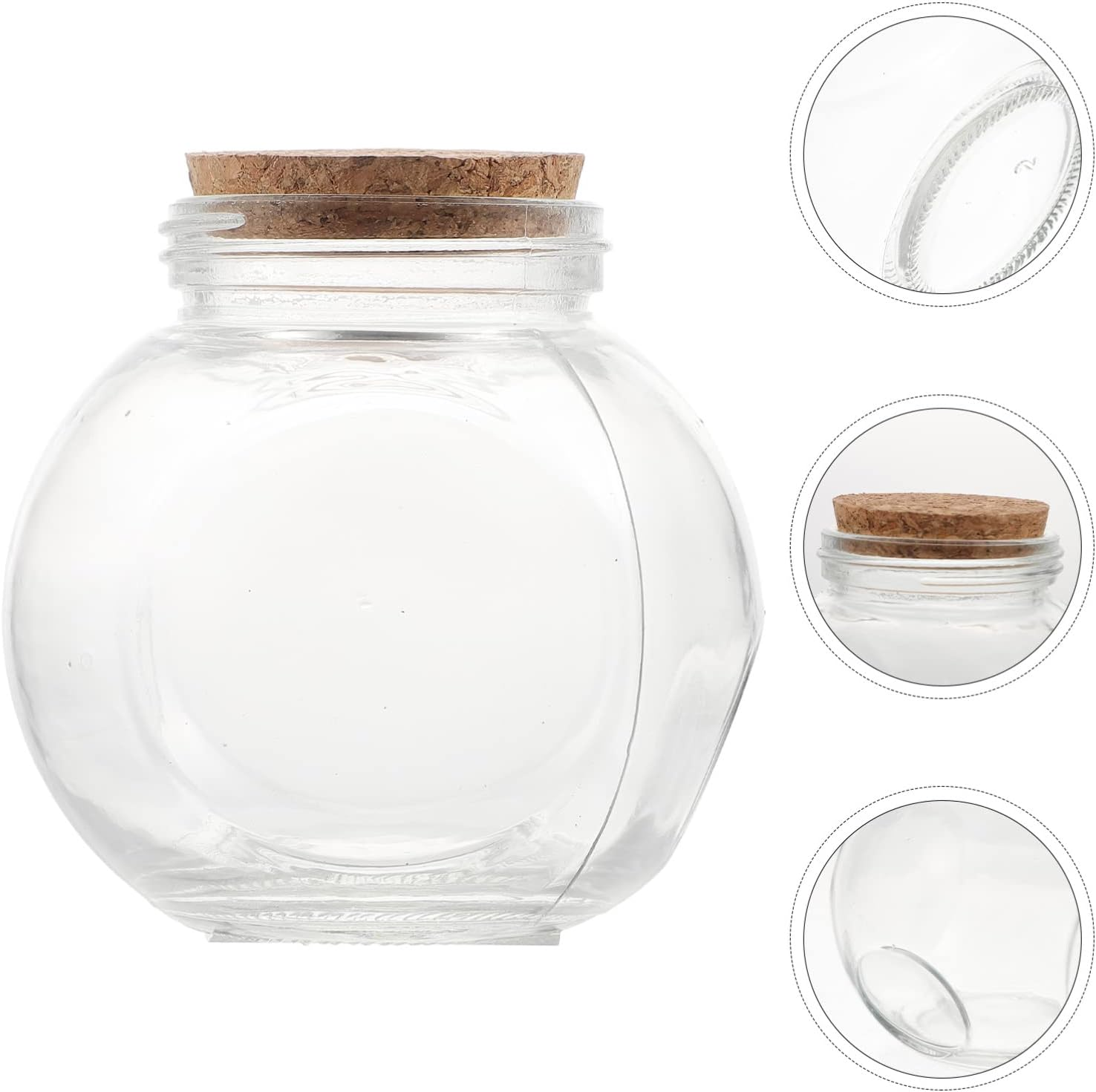 Wishing Glass Bottle Cork Diy Creative Glass Storage Jar for Home Decor and Lucky Charm Display image number 6