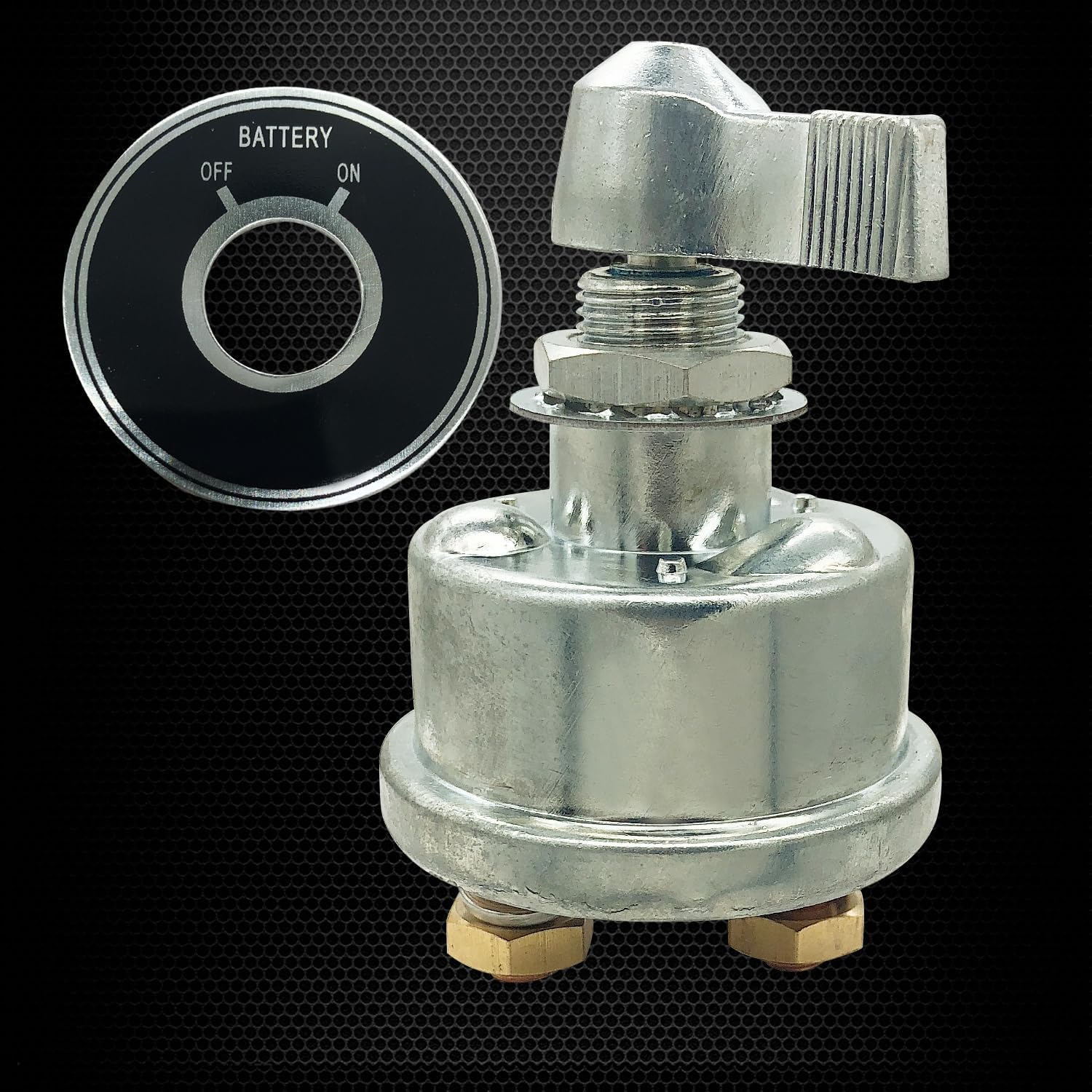 Ampper 12-24 V Master Battery Disconnect Switch, Battery Power Cut Isolator Killer for Car, Vehicle, RV and Boat (200 A, On/Off) image number 1