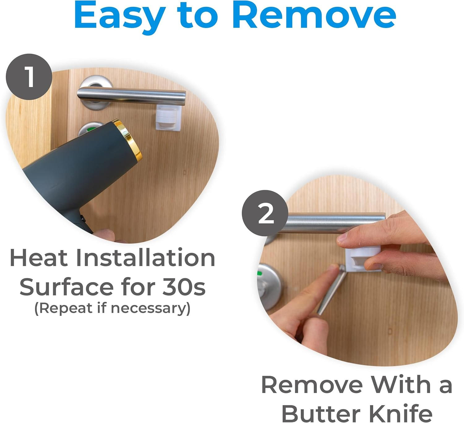 6-Pack Child Safety Door Lever Locks, Adjustable Baby Proofing Handle Locks for Doors, Baby Gate Alternative, Secure and Easy to Install Childproof Lever Lock, No Tools, Damage-Free image number 6