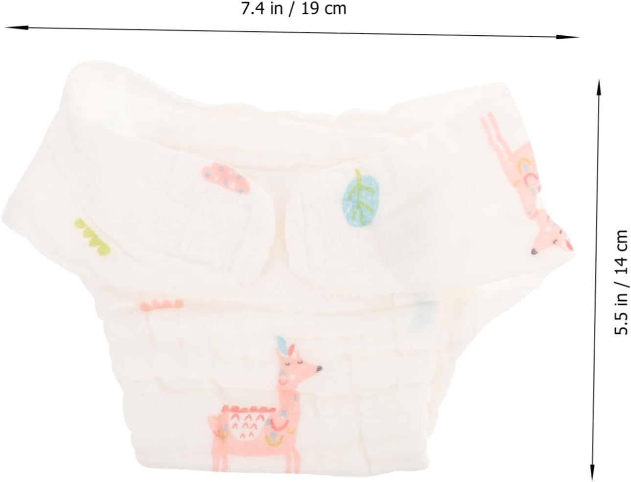 Abaodam 2 Pcs Cotton Reusable Baby Diaper Pants for Infants Washable Cotton Diapers for Newborns Random Styles Soft and Comfortable image number 1