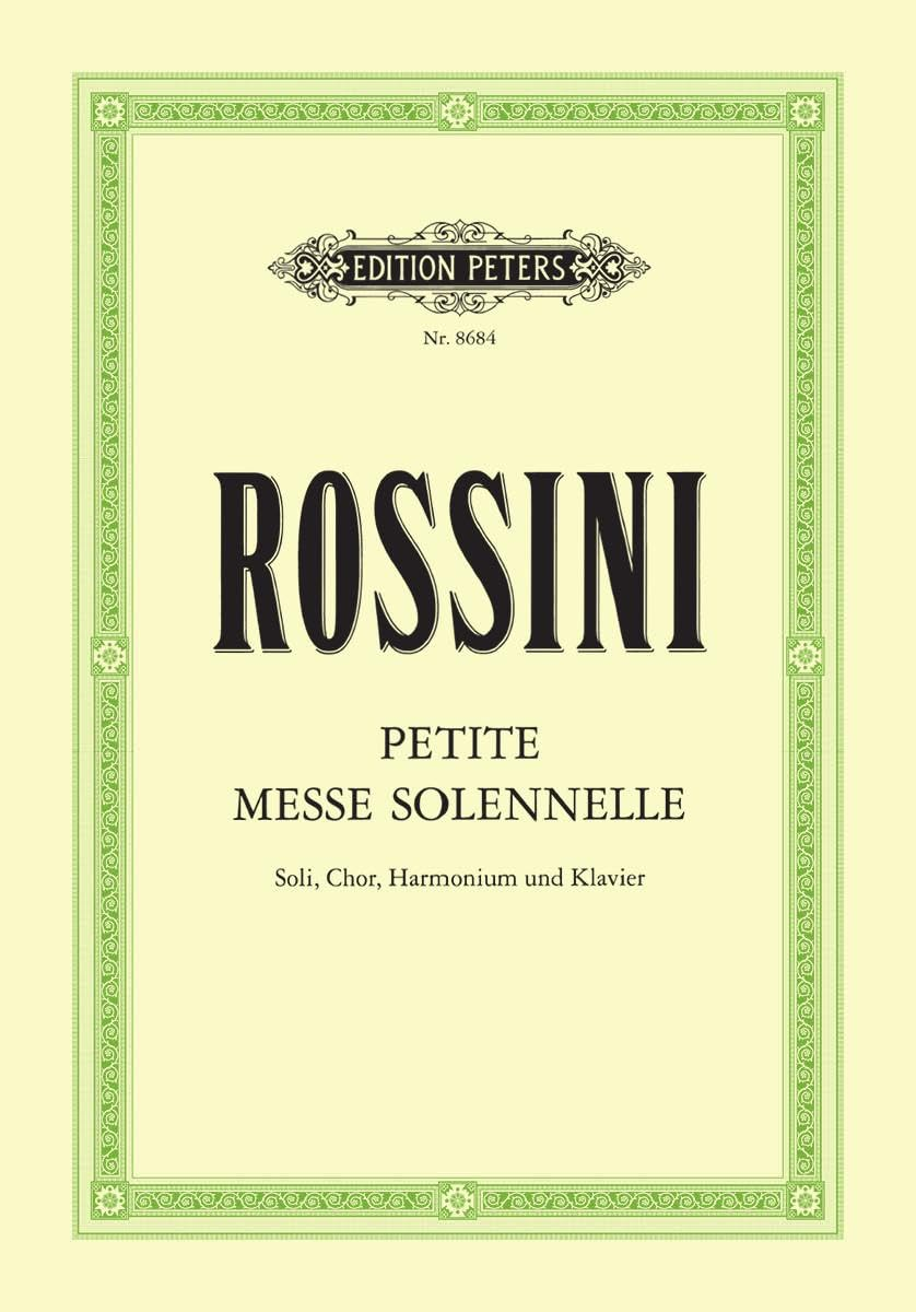 PETITE MESSE SOLENNELLE VOCAL SCORE: for Satb Soli, Choir and Piano (Harmonium Ad Lib.) image number 1