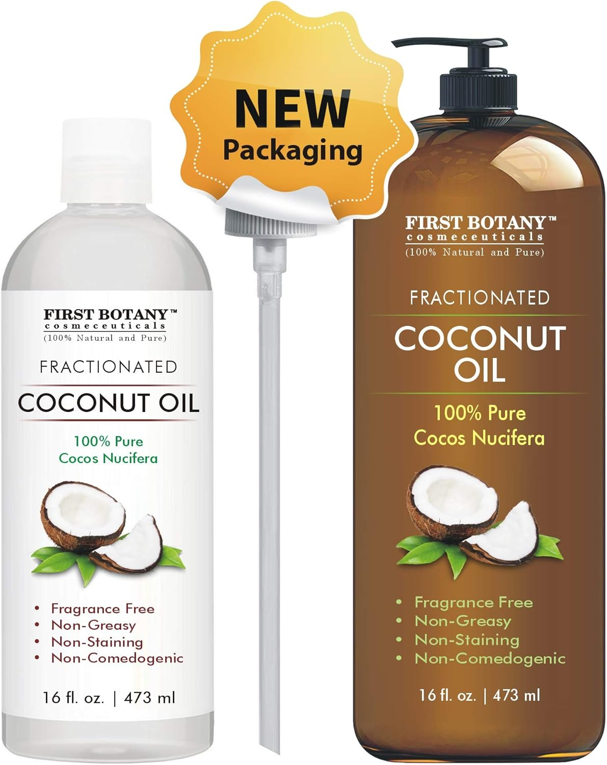 Fractionated Coconut Oil 470Ml - 100 Natural & Pure MCT Coconut Oil for Hair, Skin,And Aromatherapy Carrier Oil , Massage Oil,Best Skin Moisturiser - UV Resistant BPA Free Bottle image number 5