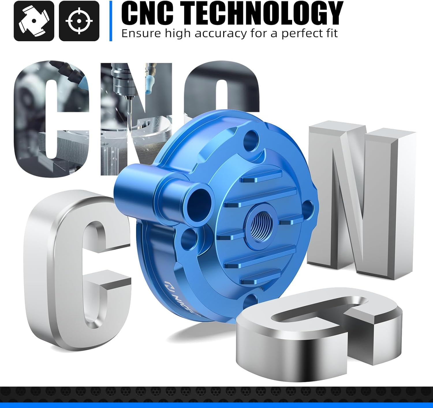 NICECNC Blue Cylinder Head Cover Top Cap Compatible with Yamaha YZ85 2002-2018,Dirt Bike Aluminum Cnc-Machined image number 4