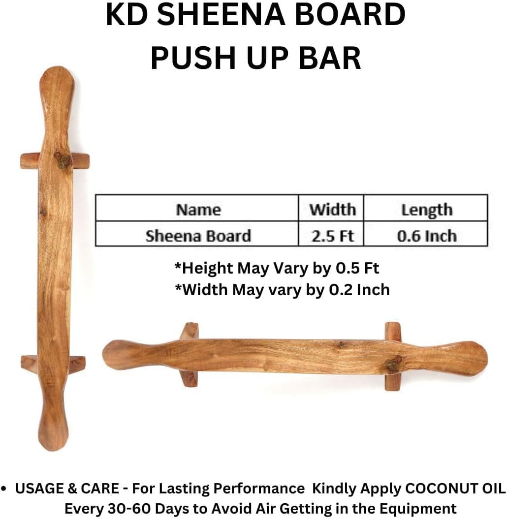 KD Willmax SHENA PUSH up BAR FITNESS INDIAN CLUB MEEL KARLA KATAI FITNESS DURABLE WOODEN EQUIPMENT image number 5