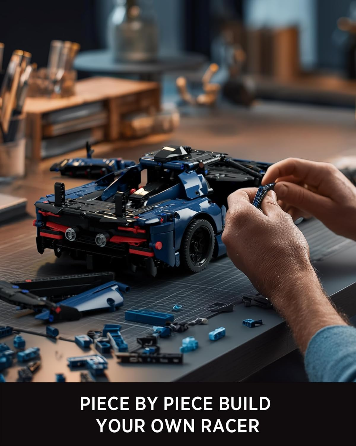 Nifeliz MCX Race Car Building Set for Adults, Collectible 1/12 Scale Sports Car Model Toy, Ideal Gift for Race Lovers (1,726 PCS, NF10321)