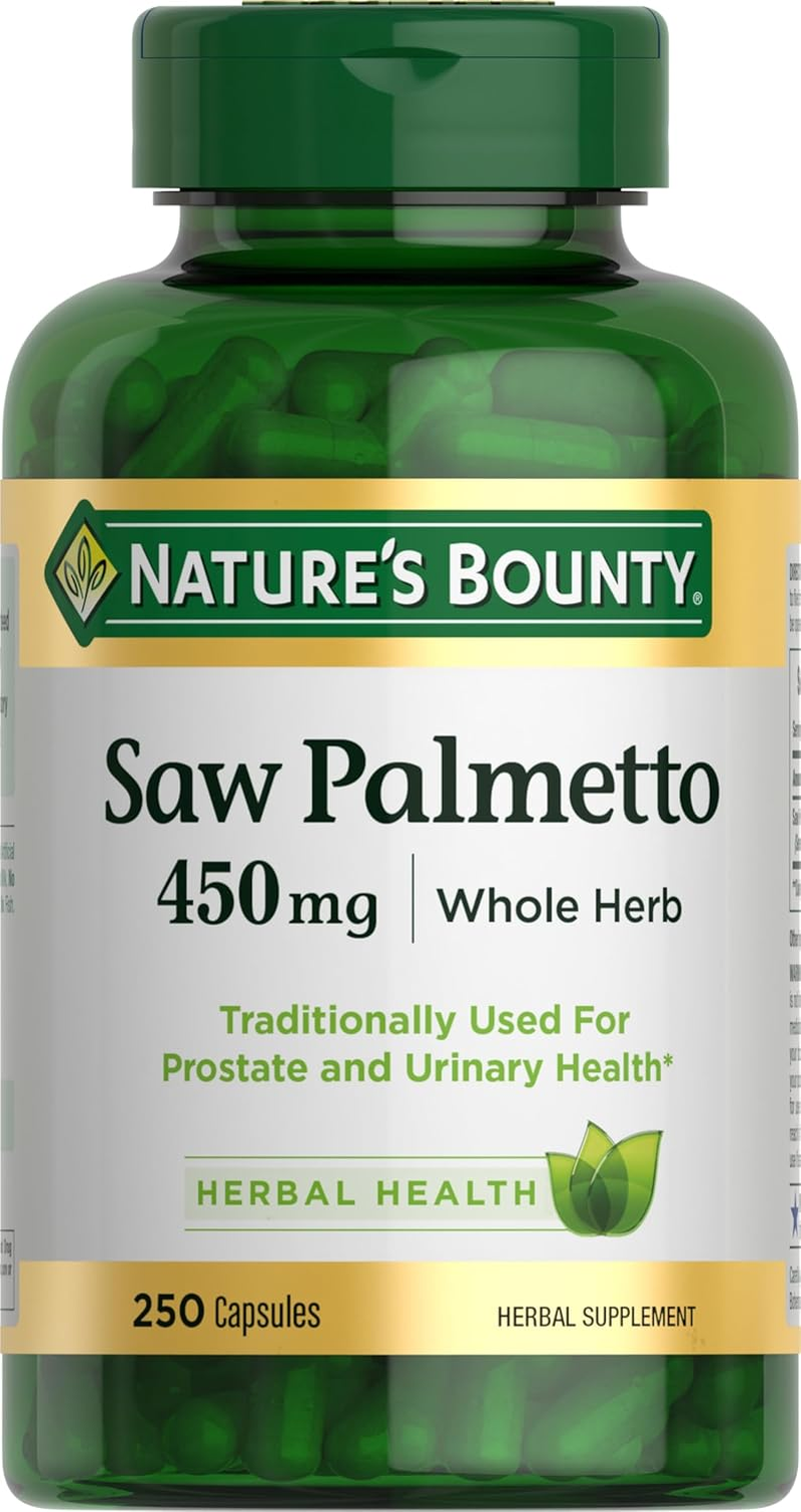Nature'S Bounty Natural Saw Palmetto 450 Mg, 250 Capsules image number 5