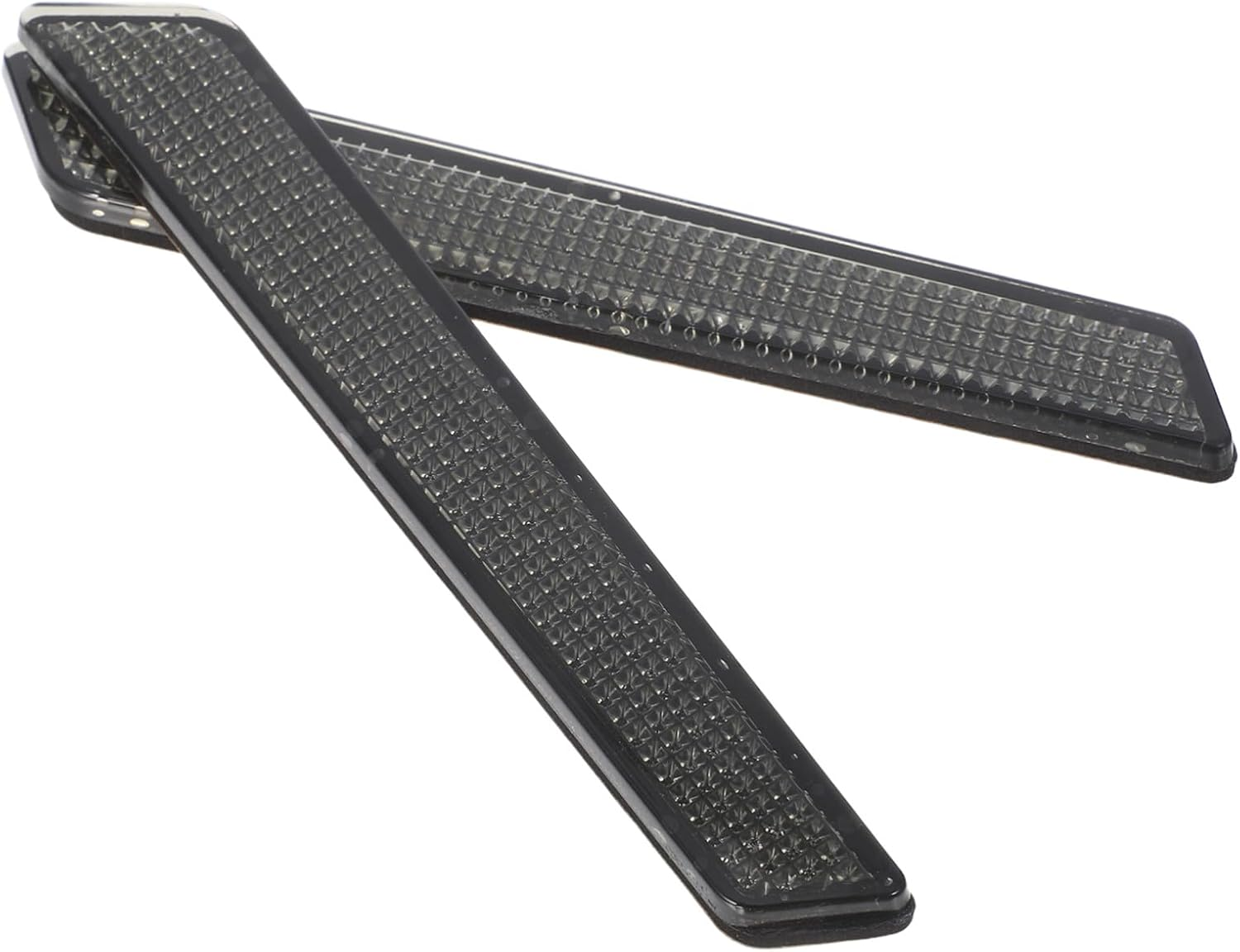 Motorcycle Reflective Strips Reflector Inserts Motorcycle Covers Black Saddle Bag Accessories Reflector Inserts Black Covers Grey Abs