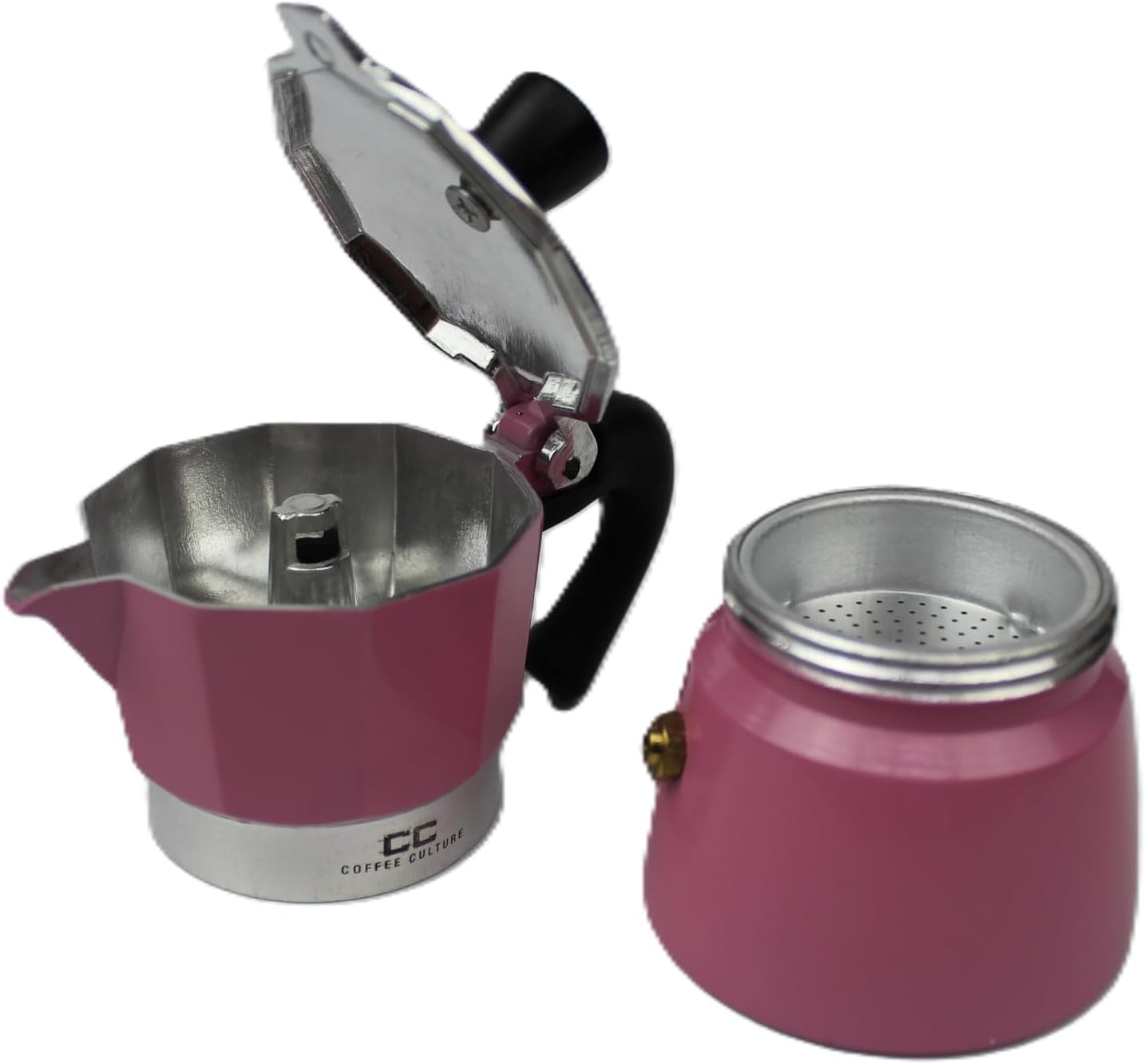 Coffee Culture Stovetop Coffee Maker, 1 Cup Size, Pink image number 4