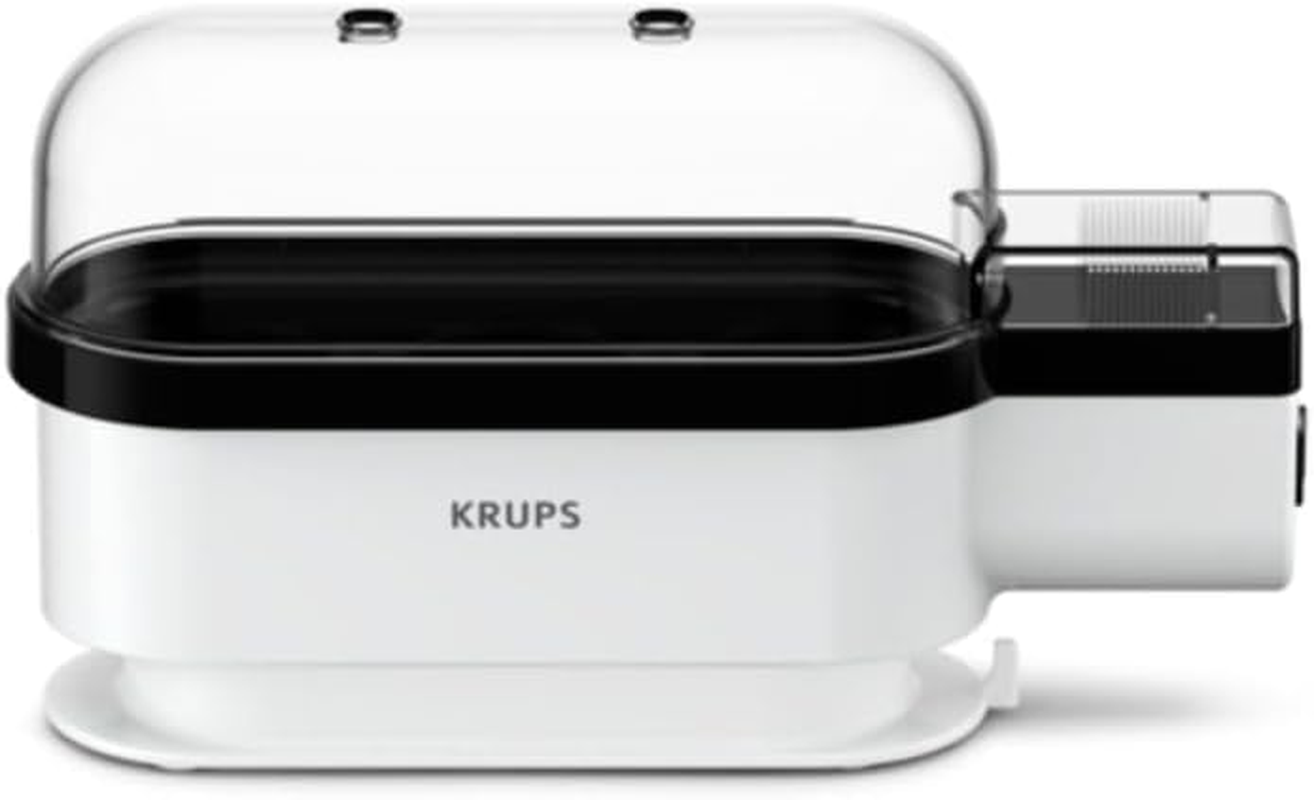 Krups Ovomat Trio EG234115 Egg Boiler for up to 3 Eggs Includes Water Measuring Cup with Egg Cutter Egg Holder Beep Sound Bpa-Free