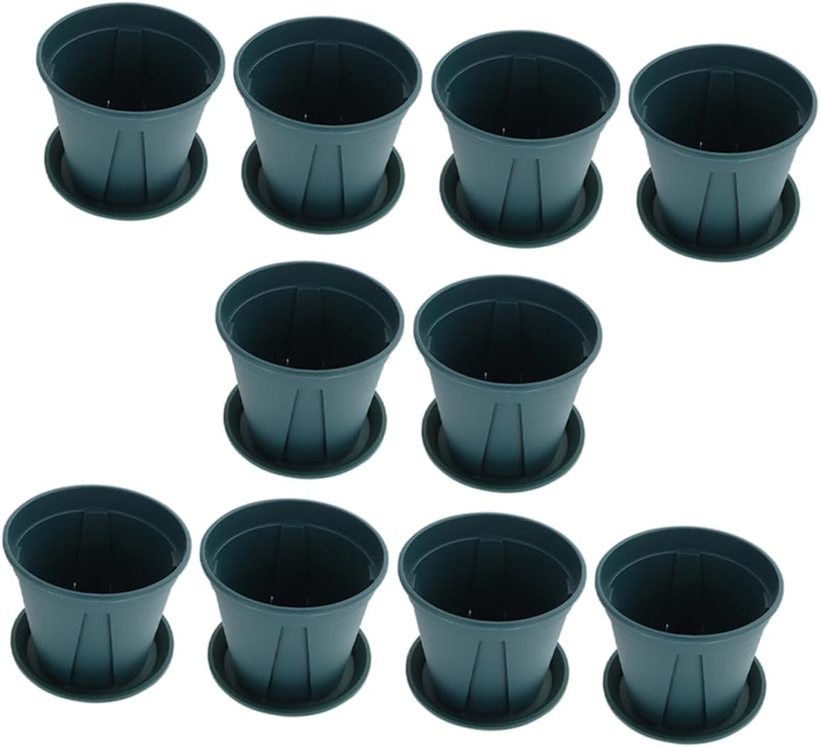 Milisten 10Sets Thickened Air Circulating Orchid Pots with Removable Tray Root Control for for Indoor and Outdoor Gardening image number 6