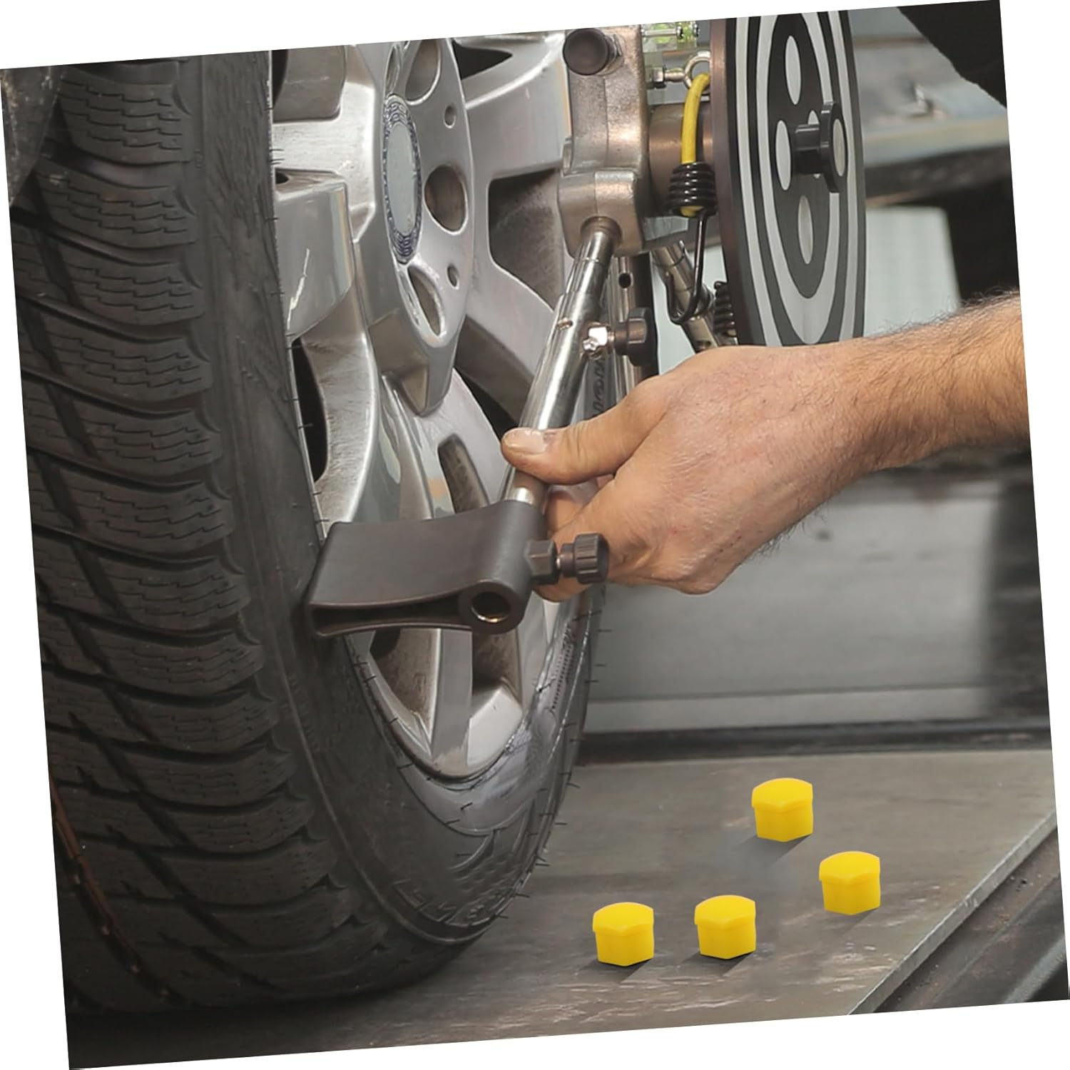 PAMINGONO 40Pcs Automotive Wheel Hub Caps Stylish Vehicle Wheel Center Covers with Clip Durable Rim Caps for Car Modification Attractive Design for Enhanced Appearance image number 1