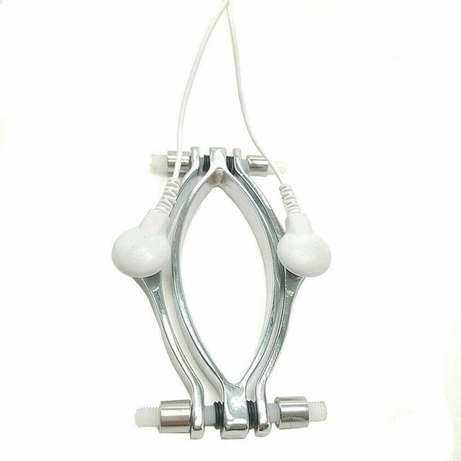 Electric Labia Clip Spreader Clamps Speculum Chastity Device Metal Chastity Dilator Electric Adjustable Clamp Device Women Spreader for Women Adult Sex Toys image number 2