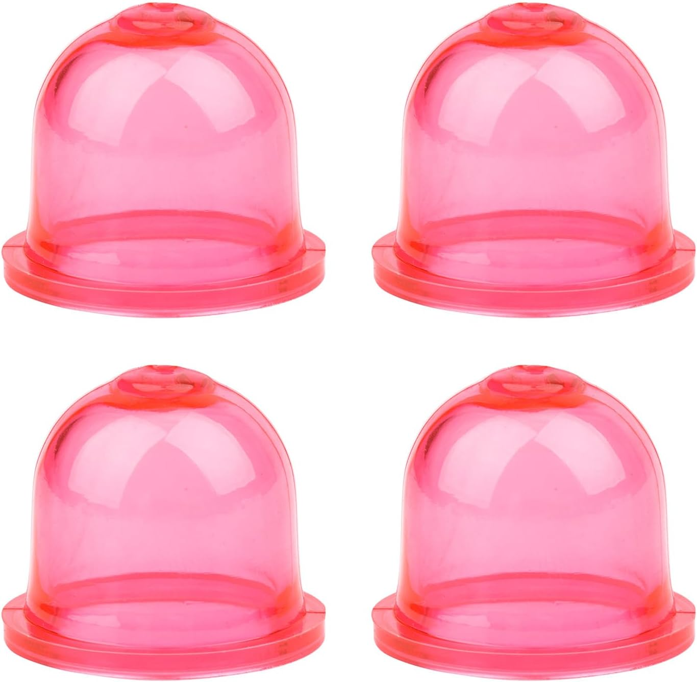 Gosknor 4Pcs Primer Bulb Replacement, Carburetor Primer Bulb for Small Engines Pump Bulb Fuel Primer Bulb for WALBRO Weedeater Chainsaw Trimmers Lawn Mowers Leaf Blowers (Red) image number 6