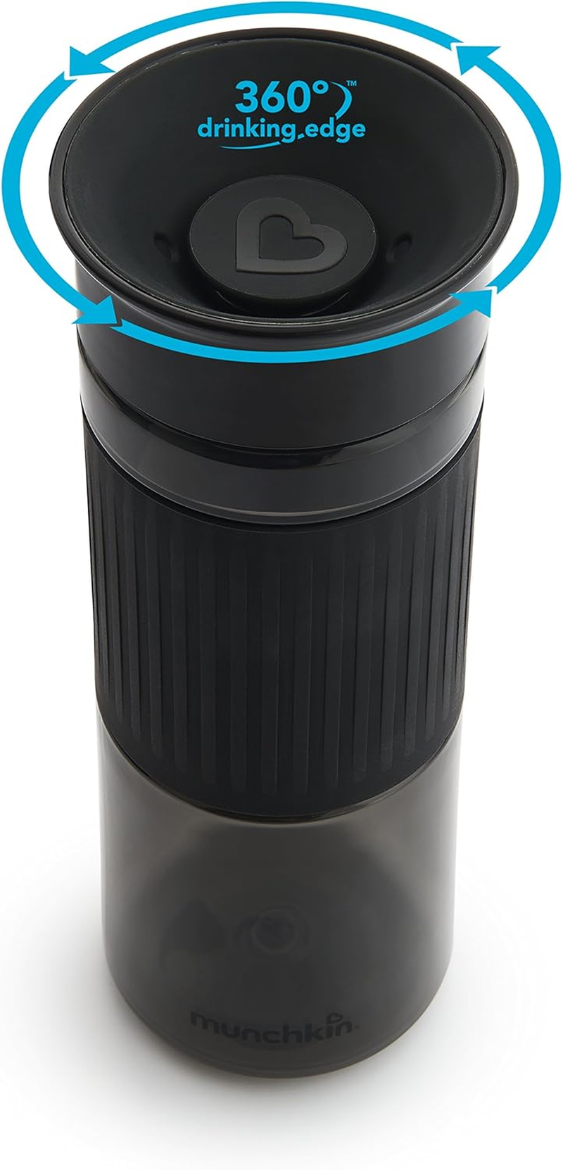 Munchkin&reg; Miracle&reg; 360 Cup Parent Pack, 24 Ounce Spill Proof Sippy Cups, Black and White, 2 Pack &ndash; Great for Toddlers, Big Kids or Adults