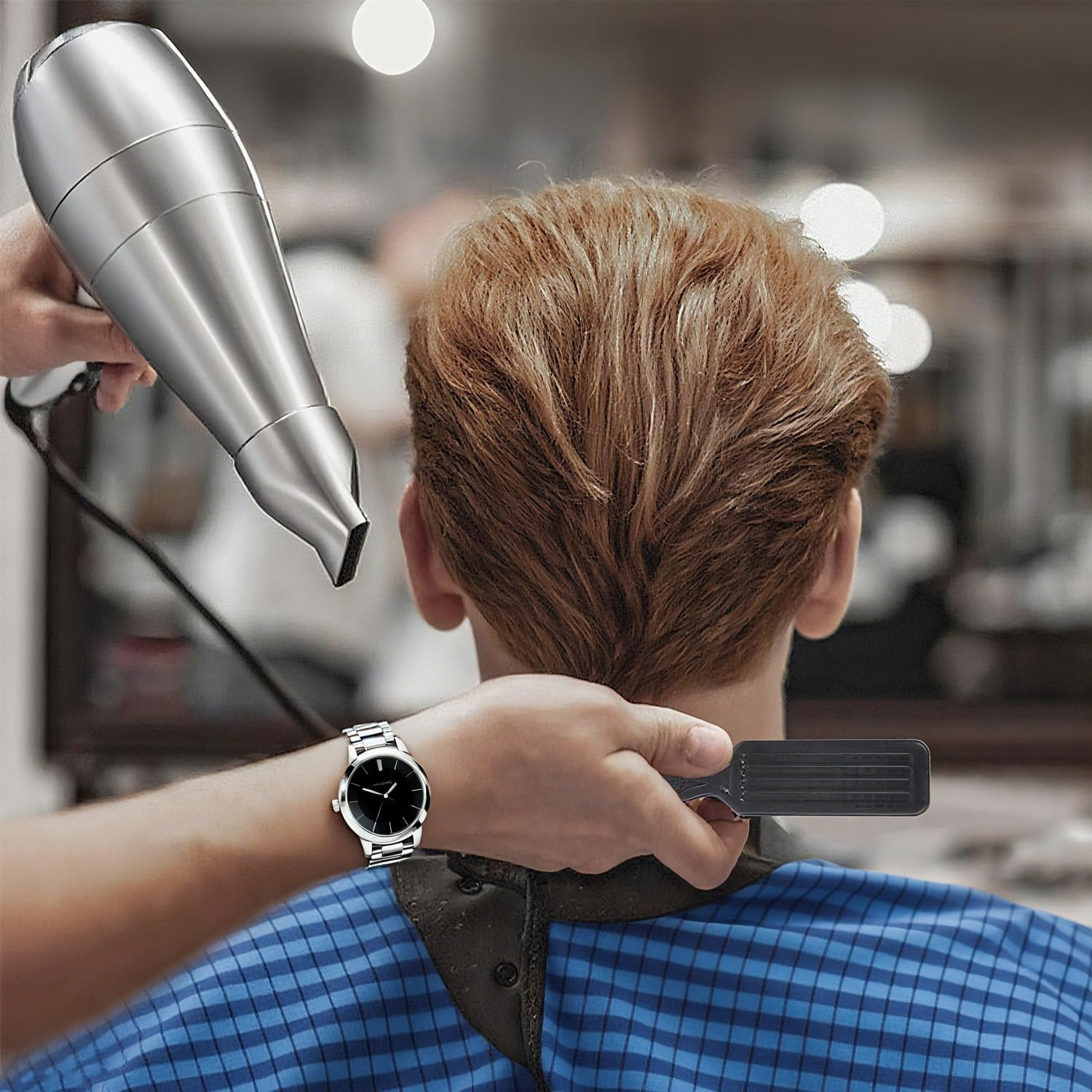 3 Piece Barber Brush Set,Hair Clipper Cleaning Brush,Soft Neck Duster for Brushing off Hair around Neckline & Ears,Cutting Brush,Soft Barber Trimmer Clipper Cleaner Hairbrush,Cleaning Brush image number 2