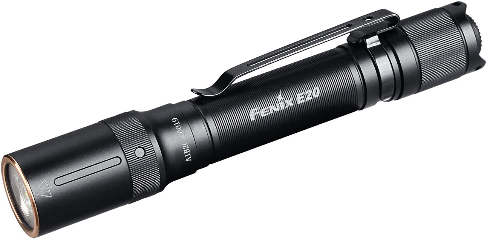 Fenix E20 V2.0 350 Lumen Led Torch with 126M Beam & 50000Hrs Lifespan &ndash; IP68 Waterproof Torch with Ultra Bright 4 Brightness Levels Tactical Flashlight Powered by AA Battery image number 1