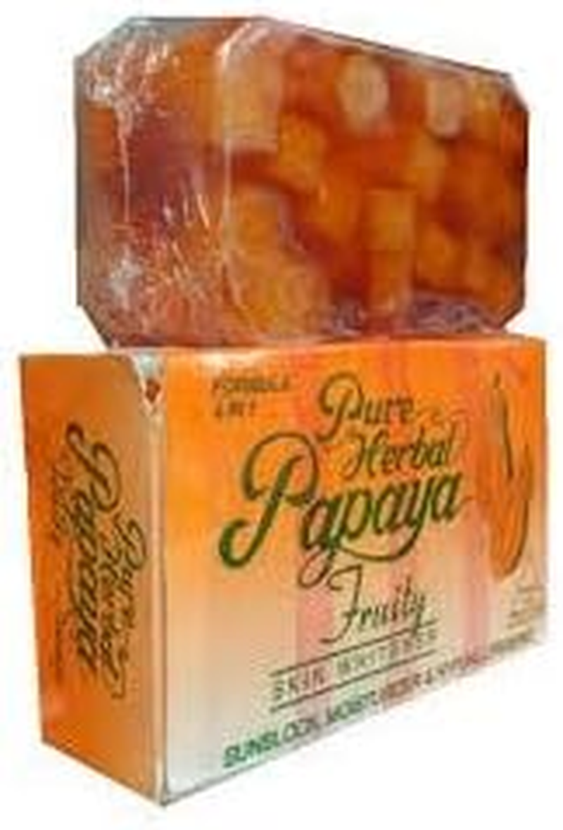 Queue Pure Herbal Papaya Fruity Skin Whitening Soap (135 G)