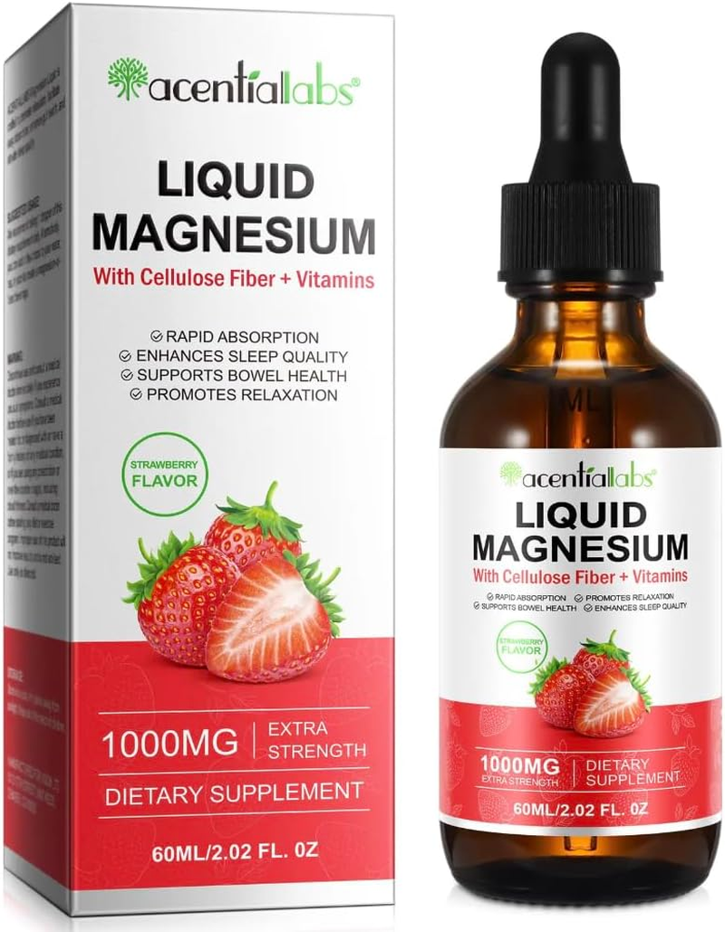 Liquid Magnesium Drops &ndash; Ionic Mineral Formula with Naturally Occurring Magnesium &ndash; Plant-Based, Vegan-Friendly &ndash; 60Ml