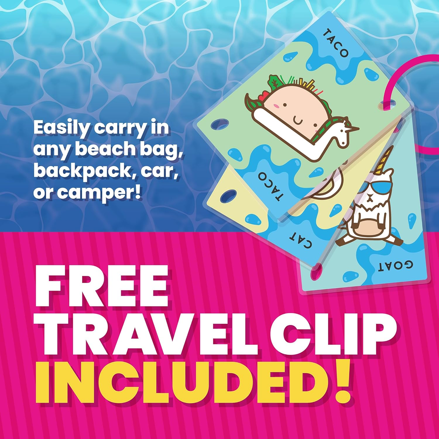 Blue Orange Games | Taco Cat Goat Cheese Pizza Poolside! | 2-8 Players, Ages 7+ image number 5